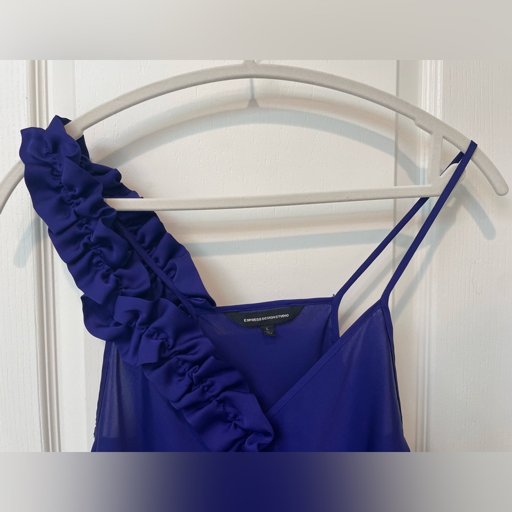 Express Ruffle Purple Tank Size L - Picture 7 of 7